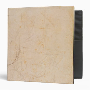 Sketch of a figure with artist's signature binder