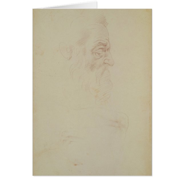 Sketch of a male head and two legs (Front)