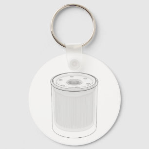 Sketch of automotive oil filter keychain