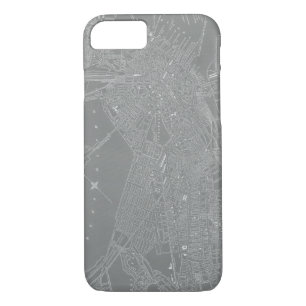 Sketch of Boston City Map Case-Mate iPhone Case