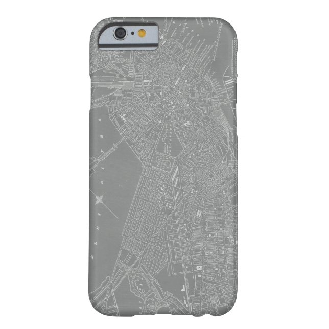 Sketch of Boston City Map Case-Mate iPhone Case (Back)