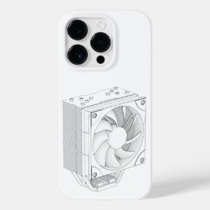 Sketch of computer processor cooler Case-Mate iPhone 14 pro case