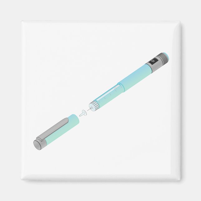 Sketch of insulin pen magnet (Front)