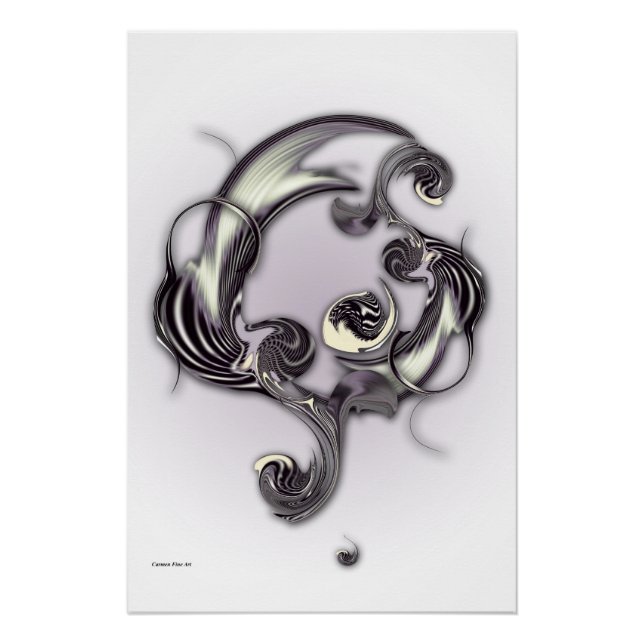 "Sketch of Inverse Poetry" , Glossy Poster (Front)