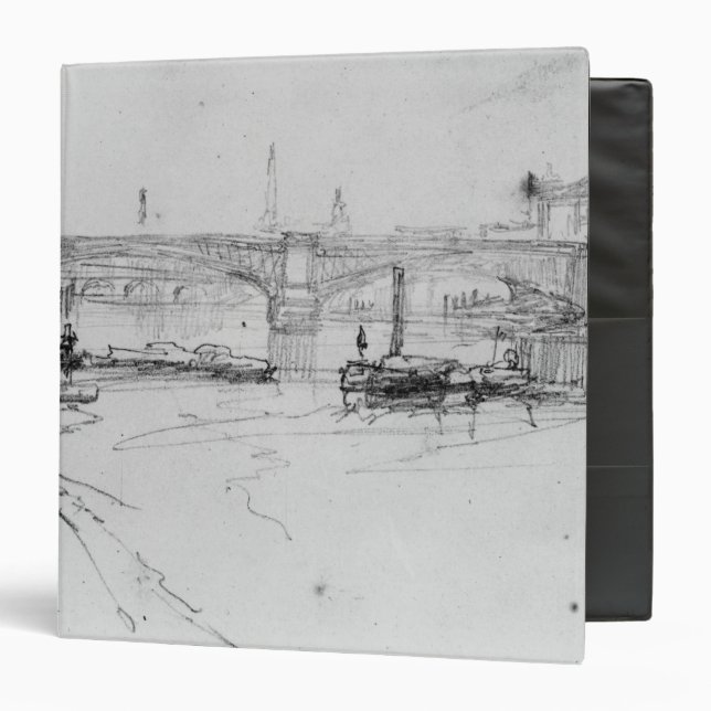 Sketch of London Bridge, 1860 Binder (Front/Inside)