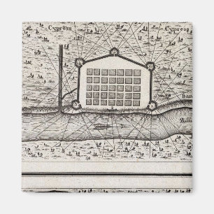 Sketch of new Orleans taken from fort St Charles Magnet