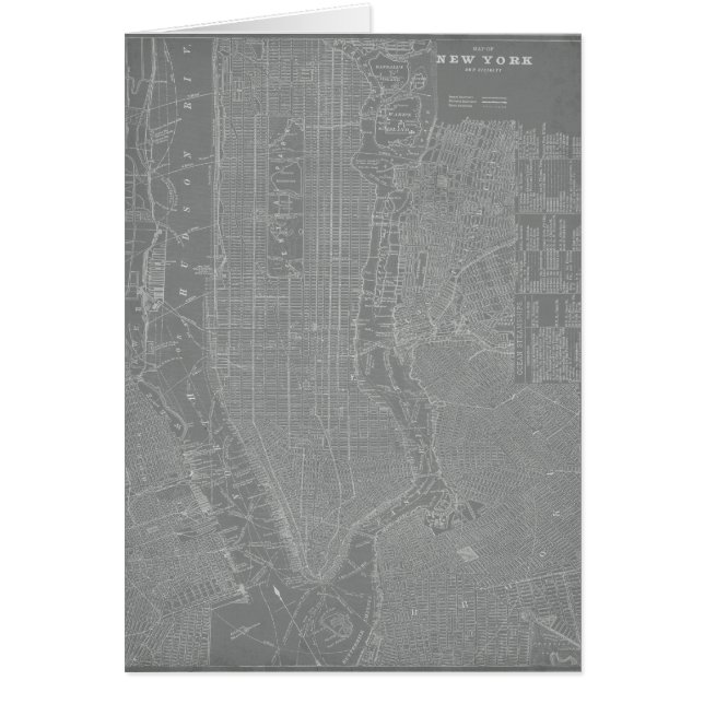 Sketch of New York City Map (Front)