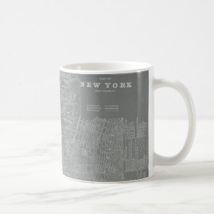 Sketch of New York City Map Coffee Mug