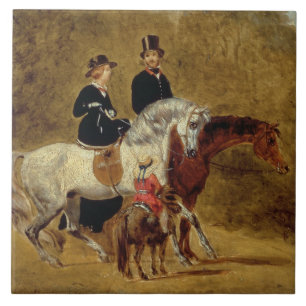 Sketch of Queen Victoria, The Prince Consort & HRH Tile