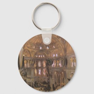Sketch of Santa Sophia by John Singer Sargent Keychain