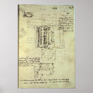Sketch of the Casting Pit for the Sforza Horse Poster