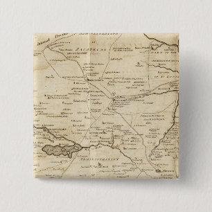 Sketch of the Internal Provinces of New Spain 2 Inch Square Button