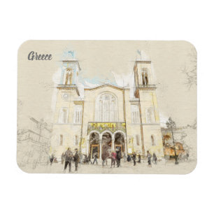 Sketch of the main street in Athens Magnet