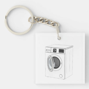Sketch of washing machine keychain