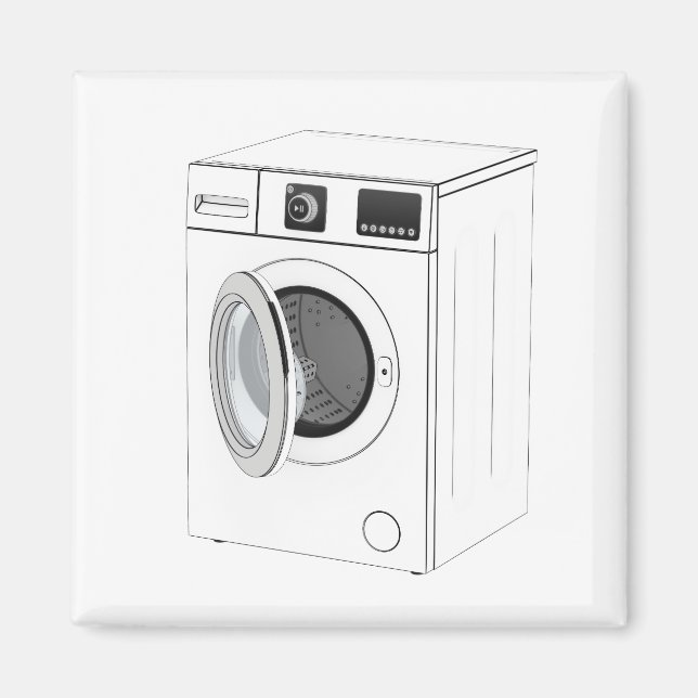 Sketch of washing machine magnet (Front)