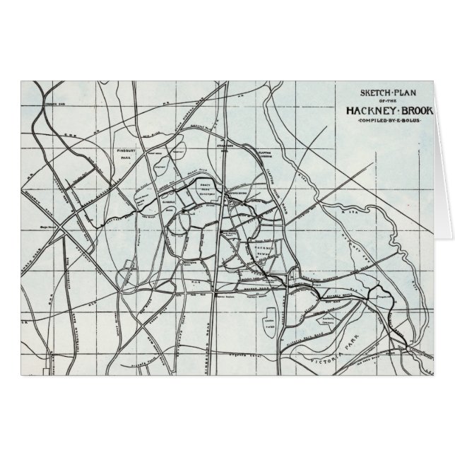 Sketch Plan of the Hackney Brook (Front Horizontal)