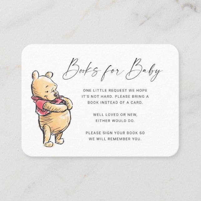 Sketch Pooh | Books for Baby Insert Card (Front)