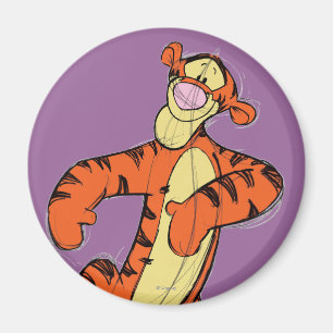 Sketch Tigger Magnet