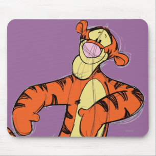 Sketch Tigger Mouse Pad