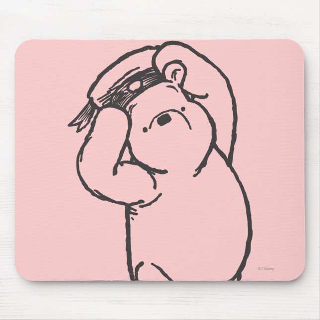 Sketch Winnie the Pooh 1 Mouse Pad (Front)