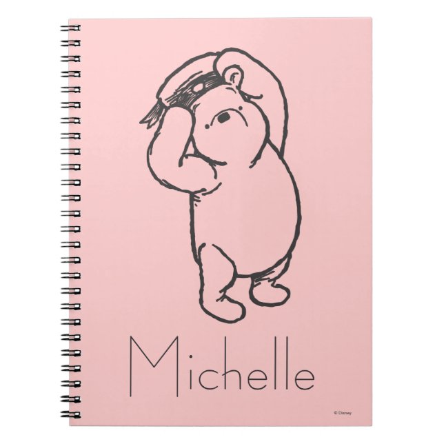 Sketch Winnie the Pooh 1 - Personalized Notebook (Front)