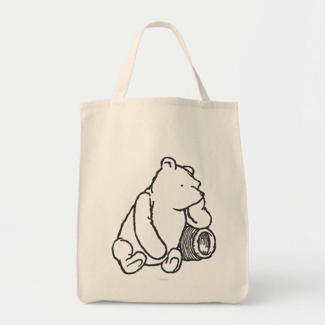 Sketch Winnie the Pooh 2 Tote Bag (Front)