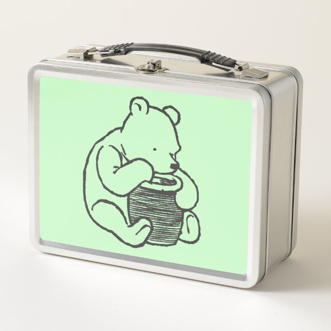 Sketch Winnie the Pooh 3 Metal Lunch Box (Front)