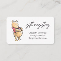 Sketch Winnie the Pooh  Baby Shower Gift Registry
