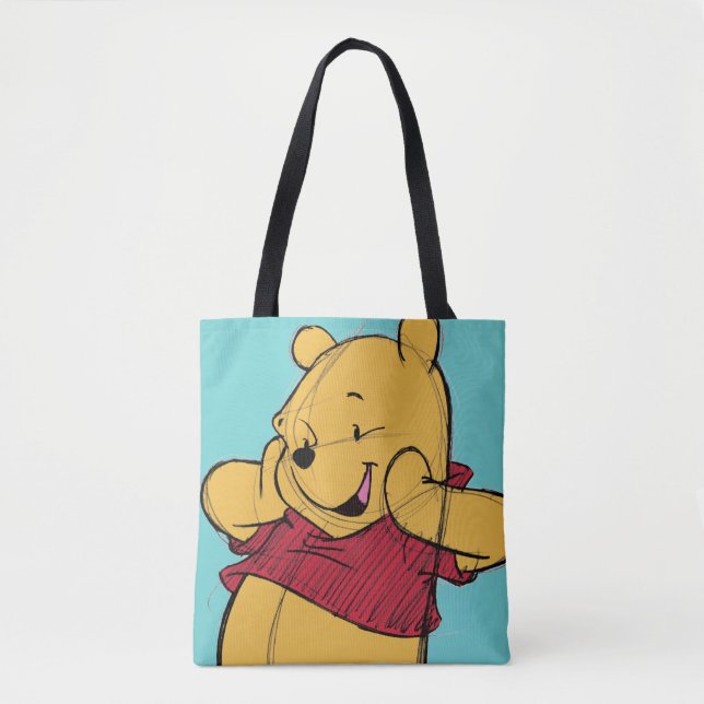 Sketch Winnie the Pooh Tote Bag (Front)