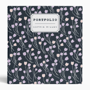 Sketchbook Garden Floral Midnight Garden Binder