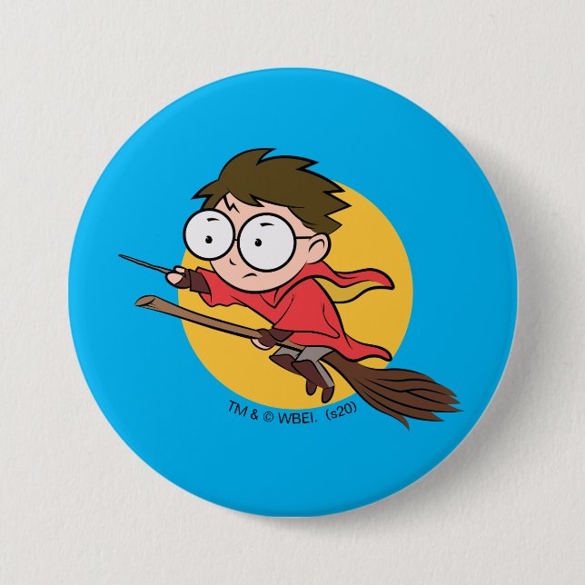 Sketchbook HARRY POTTER™ Playing QUIDDITCH™ 3 Inch Round Button (Front)