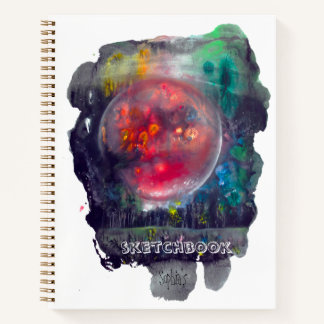Sketchbook Red Planet Space Modern Notebook