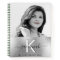 Sketchbook silver custom photo script monogram