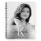 Sketchbook silver custom photo script monogram