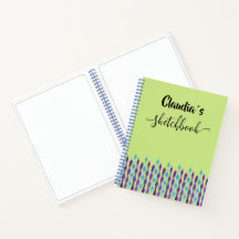 Sketchbook with name
