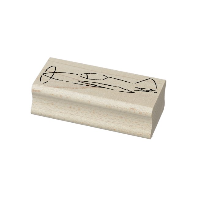 Sketched airplane stamp (Stamp)