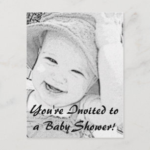 Sketched Baby Shower Invitation