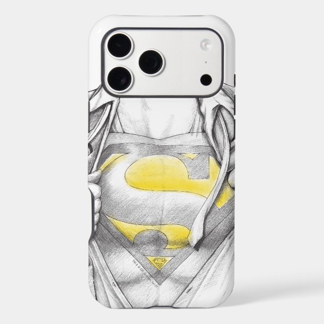 Sketched Chest Superman Logo (Back)