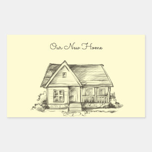 Sketched Cottage Scrapbook Sticker