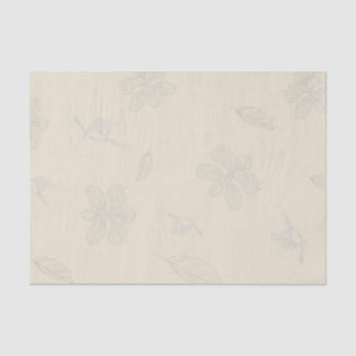 Sketched Dogwood Branches Parchment Tissue Paper