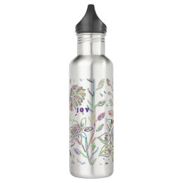 Sketched Flowers  710 Ml Water Bottle