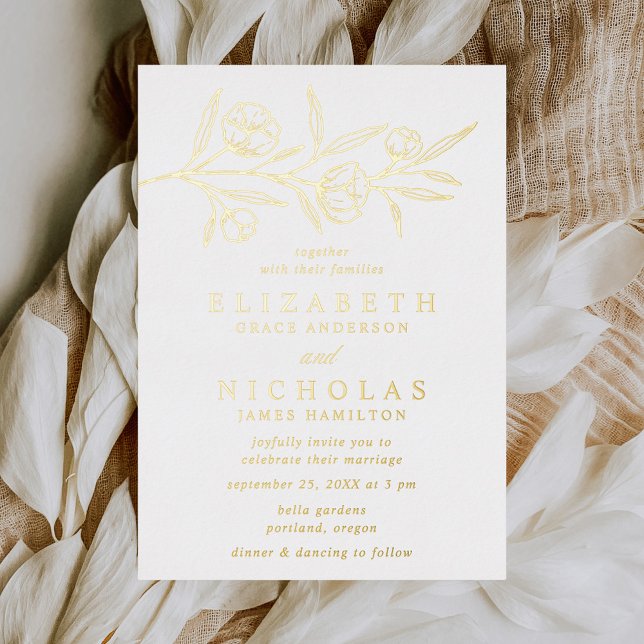 Sketched Gold Floral Wedding (Creator Uploaded)