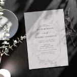 Sketched Modern Floral Wedding Foil Invitation<br><div class="desc">Our "Sketched Floral" collection features elegant petit sketched florals on two light pastel backgrounds of your choice with modern lettering. Everything about this collection screams elegant and modern. You are welcome to contact us for any special requests for colour scheme or lettering and we will be happy to help.</div>
