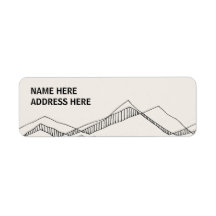 Sketched Nature Address Labels