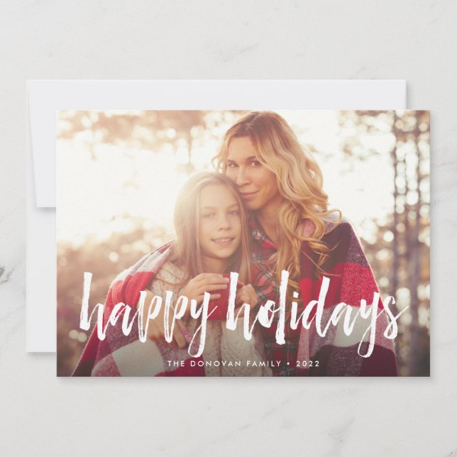 Sketched Overlay | Holiday Photo Card (Front)