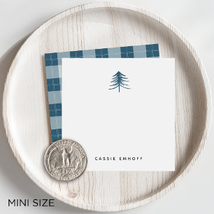 Sketched Pines Mini Personalized Holiday Card