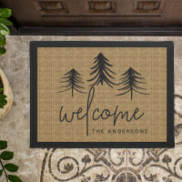 Sketched Pines Personalized Welcome