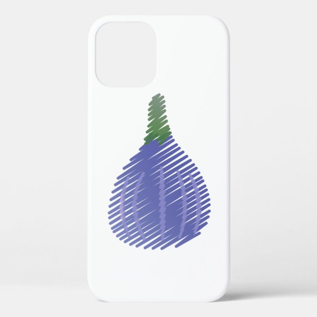 Sketched Purple Fig Case-Mate iPhone Case (Back)