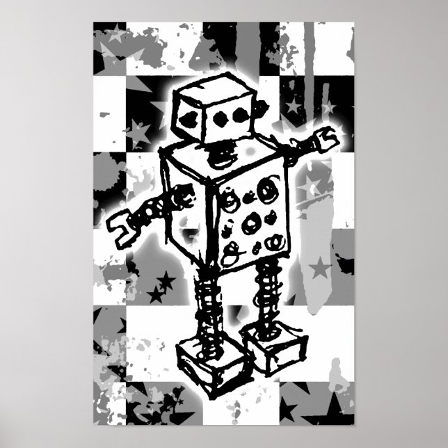 Sketched Robot Poster (Front)