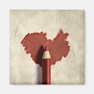 Sketched Scribbled Heart Magnet